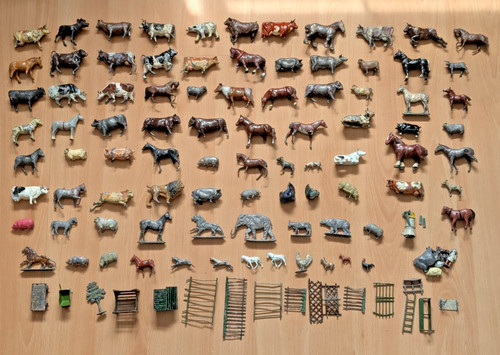 Job lot vintage lead farm - job,