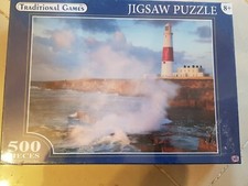 JIGSAW BY TRADITIONAL GAMES THE LIGHTHOUSE 500 PIECES NEW AND SEALED