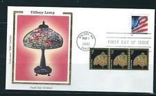 US SC # 3758 Tiffany Lamp FDC