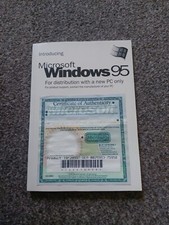 Microsoft Windows 95 - Genuine Original- COA Manual (CD not included) 