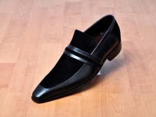 Men handmade black leather - black,