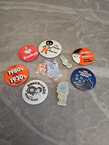 Vintage collectable badges - vintage, pin