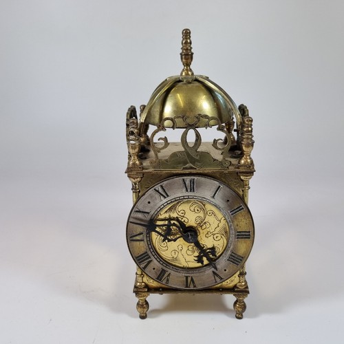 Vintage brass lantern clock - vintage,