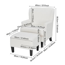 Chenille Lounge Chair Recliner