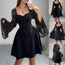 UK Women Lace Sexy Mini Dress