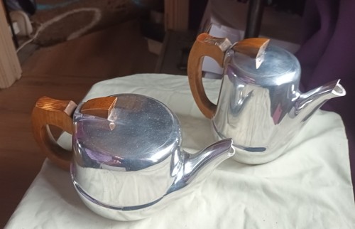 Vintage picquot ware tea pot - picquot,