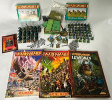 WARHAMMER FANTASY BATTLES LIZARDMAN SAURUS SKINKS & KROXIGOR BUNDLE - 1996