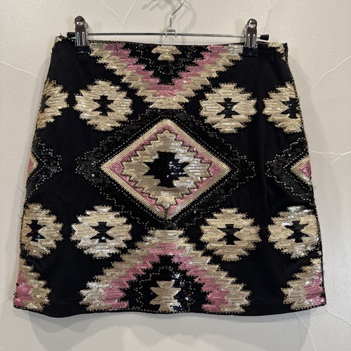 Verty black aztec - black, sequin