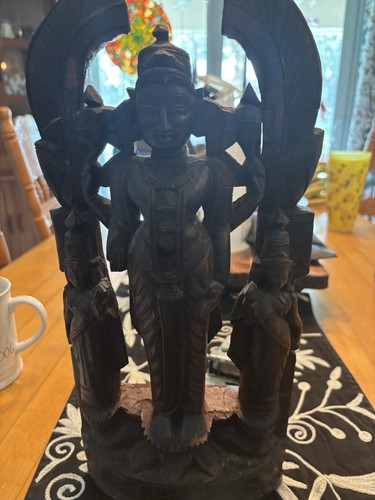 Hindu god vishnu rosewood hand - god,