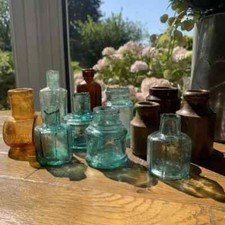 Antique Ink Wells, Vintage Ink