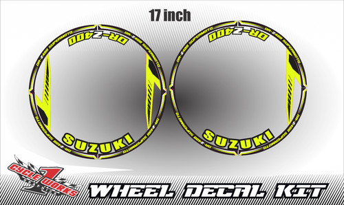 Wheel stickers for suzuki z - wheel,