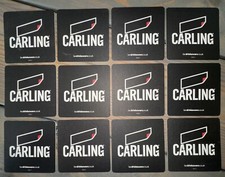 12 Carling Beer Mats -  Home Bar / Pub Experience