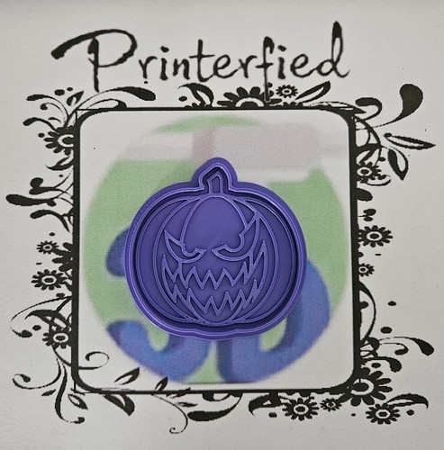Pumpkin scary cookie - scary, press