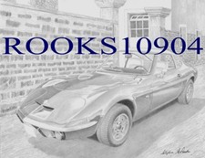 Opel GT SPORTS CAR ART PRINT