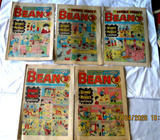 THE BEANO COMICS x 5 DENNIS