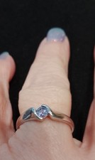 Sterling silver and solitaire