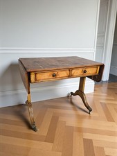 An Antique Style High Quality Yew Sofa Table Side Console Table ~Delivery Availa