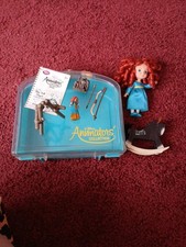 Disney Princess ANIMATORS COLLECTION 5" Mini Doll MERIDA Brave & Accessories 