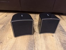 Pair of JAMO A102 Surround Sound Speakers & Brackets - Black