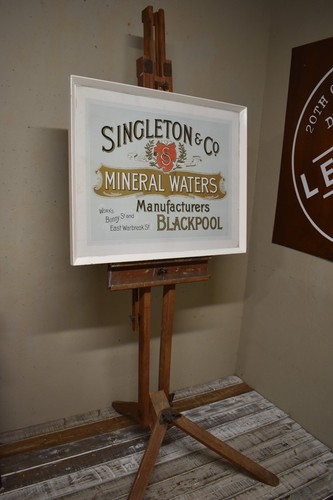 Advertising sign framed - sign,