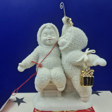 Kiss Me Snow Babies Figurine Ornament Department 56 Boxed Xmas 