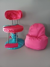 Journey Girls Pink Teal Doll Beauty Salon Chair and Chair-bag