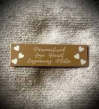 Love Heart 50/15mm Engraving