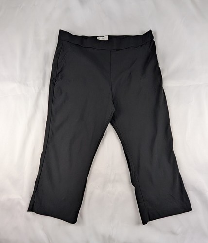 Papaya black cropped capri - black,