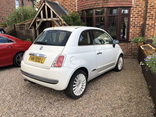 Fiat 500 white - fiat,