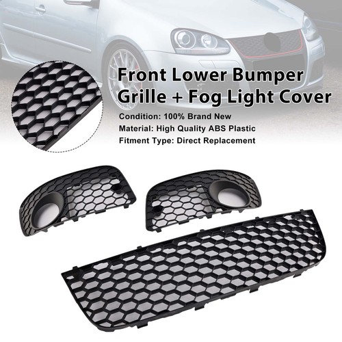 3pcs front lower bumper grille - 3pcs,