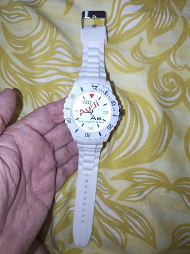 Audi watch with white - audi,