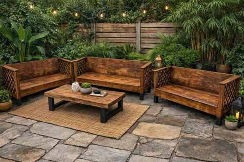 Hard wood lounge garden - hard, or