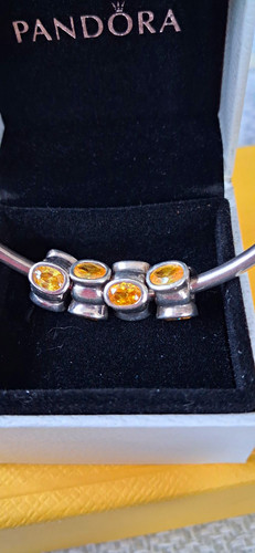 Set pandora yellow cat - yellow, cat's