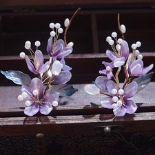 Purple Flower Vine Hair Clip