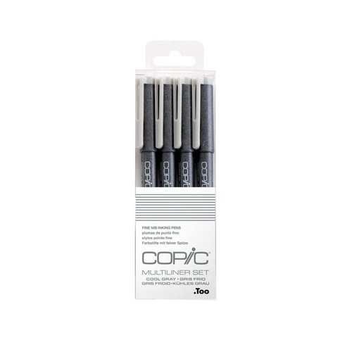 Copic too multiliner piece - too, 4-piece