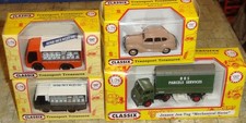 2 x ELECTRIC MILK FLOATS, AUSTIN A40 CAR & BRS  JEN-TUG VAN - 1:76 scale OO