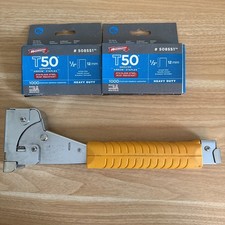 Arrow HT50P Hammer Tacker & 2 Packs T50 Staple Heavy Duty Pallet Stapler Packing
