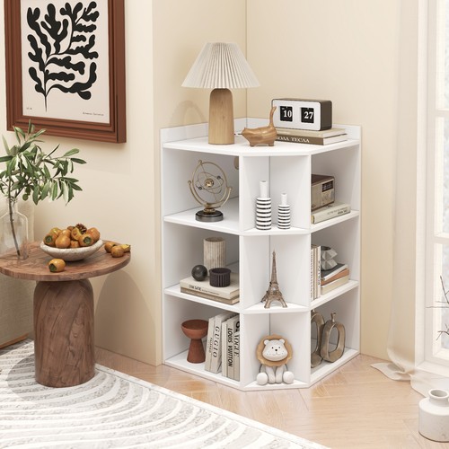 Tier wooden corner cabinet - 3-tier,