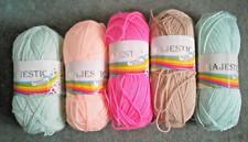Wool yarn 500g double knit Majestic acrylic mixed colour bundle knit and craft
