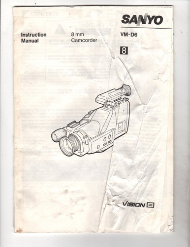 Sanyo 8mm camcorder vision - camcorder, 8