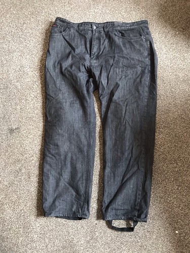 Hood motorcycle jeans black - k7,