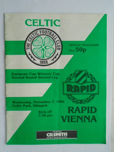 Celtic rapid vienna 1984 - v, 1984/85