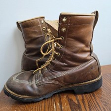 Leather Square Toe Lace Up