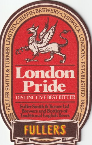 Beer mat fullers brewery - beer,