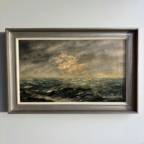 Authentic seascape oil - seascape,