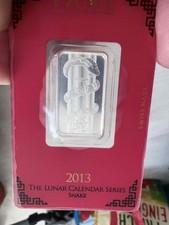 PAMP Year of the Snake Silver Bar 2013 10g RARE