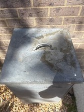 Vintage  Military Naafi Galvanised  Storage Tin