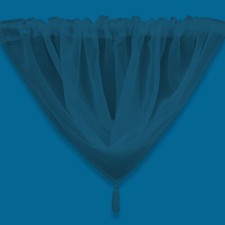 Plain Tasseled Voile Swags All