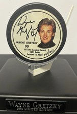 Wayne Gretzky Signed ALL TIME SCORING RECORD LE#365 of 1851 Hockey Puck 