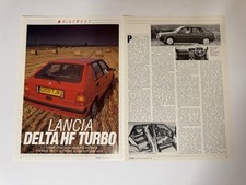 Original 1986 Lancia Delta HF Turbo 3 Sided Magazine Feature Review Test Retro